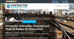 Desktop Screenshot of contractororientation.com